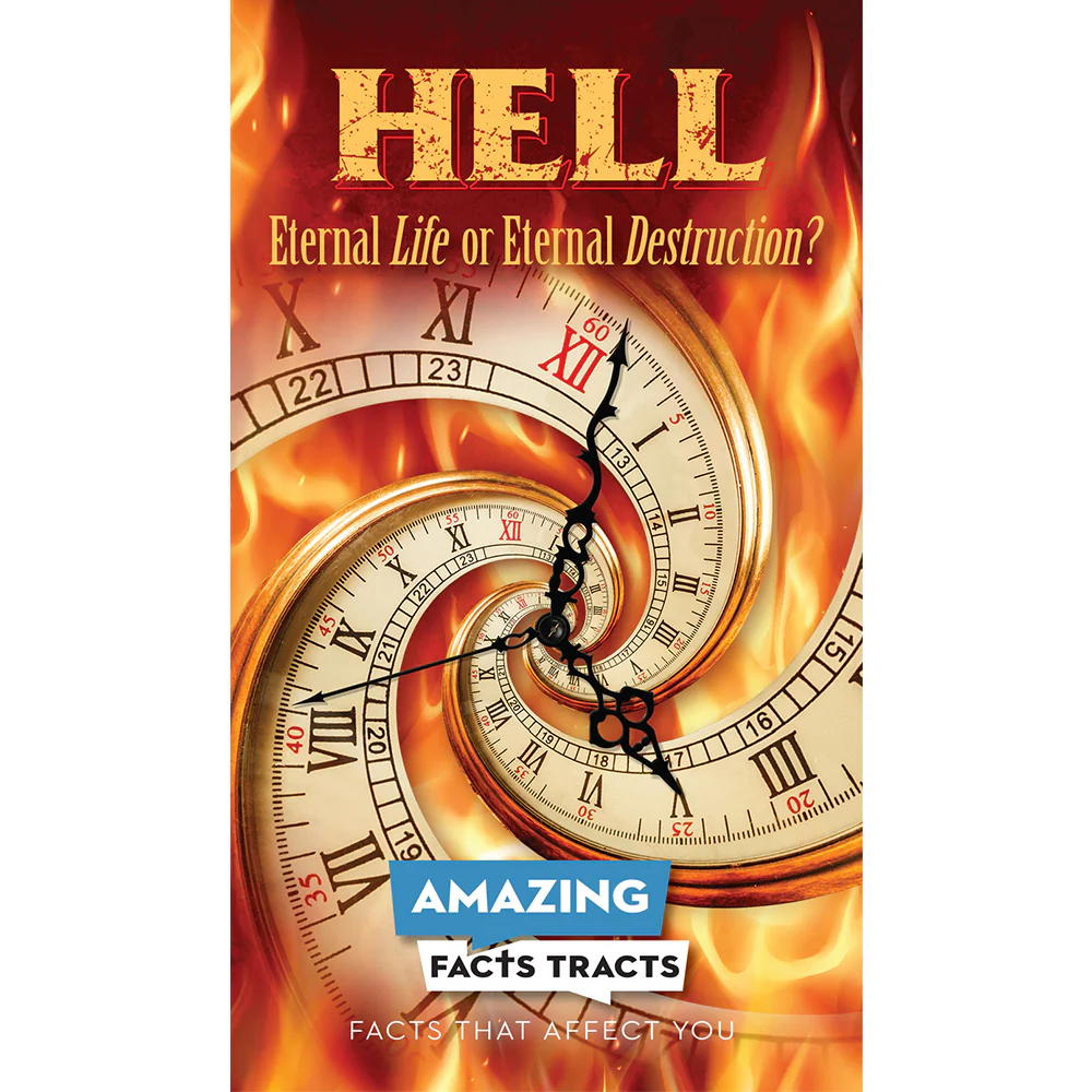 AFacts Tracts (100/pack): Hell: Eternal Life or Eternal Destruction? by Amazing Facts - Image 3