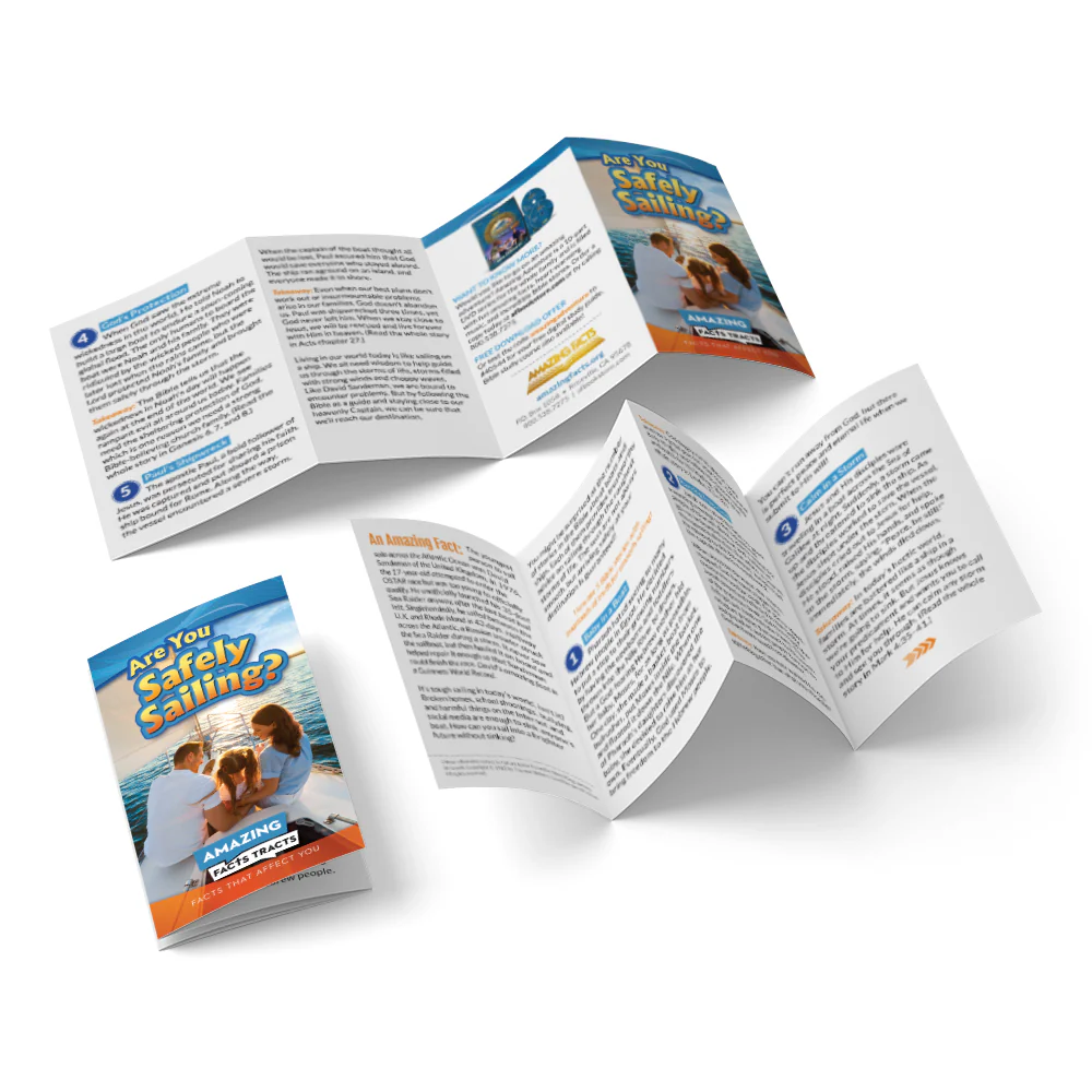 Afacts Tracts (100/pack): Are You Safely Sailing?  by Amazing Facts - Image 2
