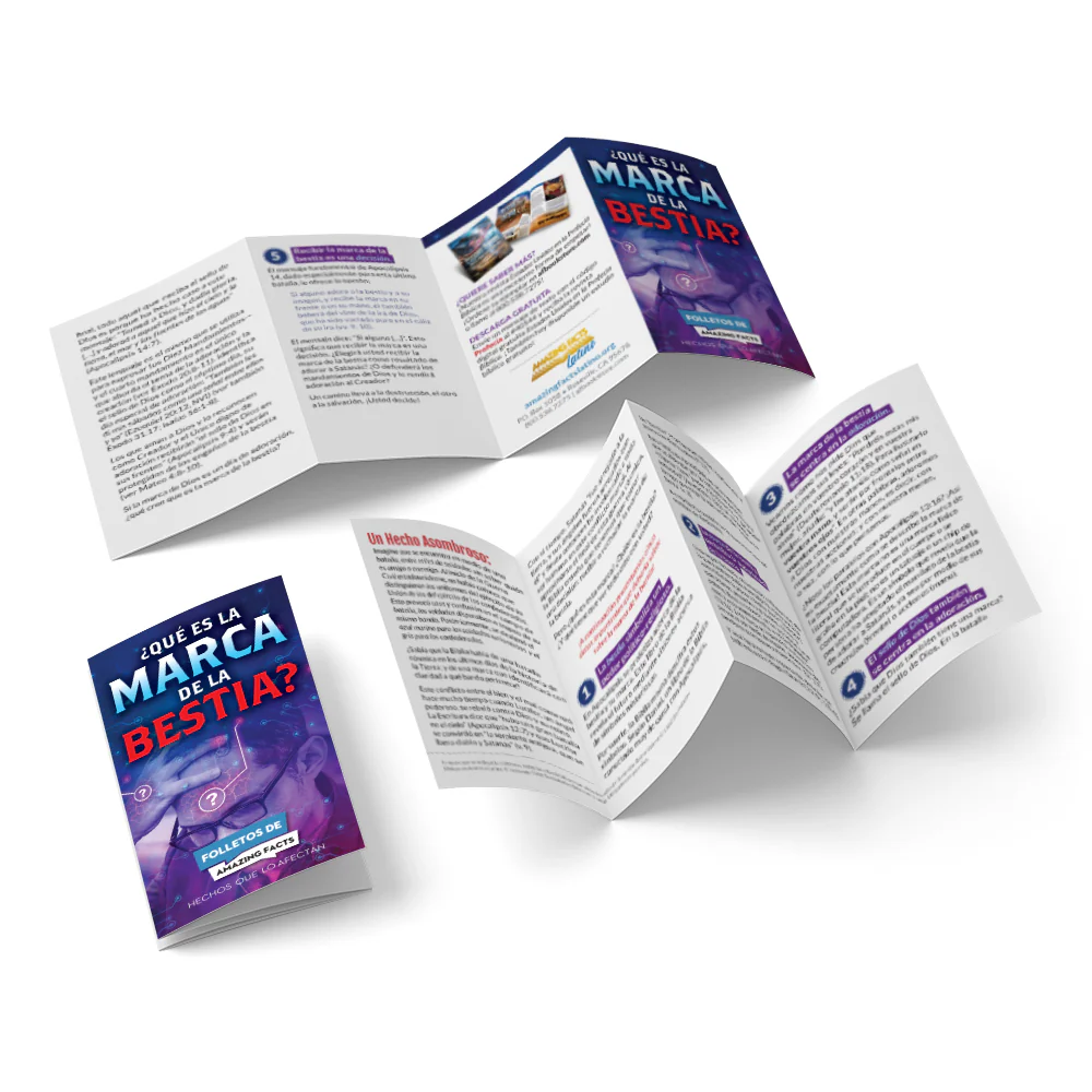 AFacts Tracts (100/pack): ¿Qué Es la Marca de la Bestia?(What is the Mark of the Beast) by Amazing Facts - Image 2