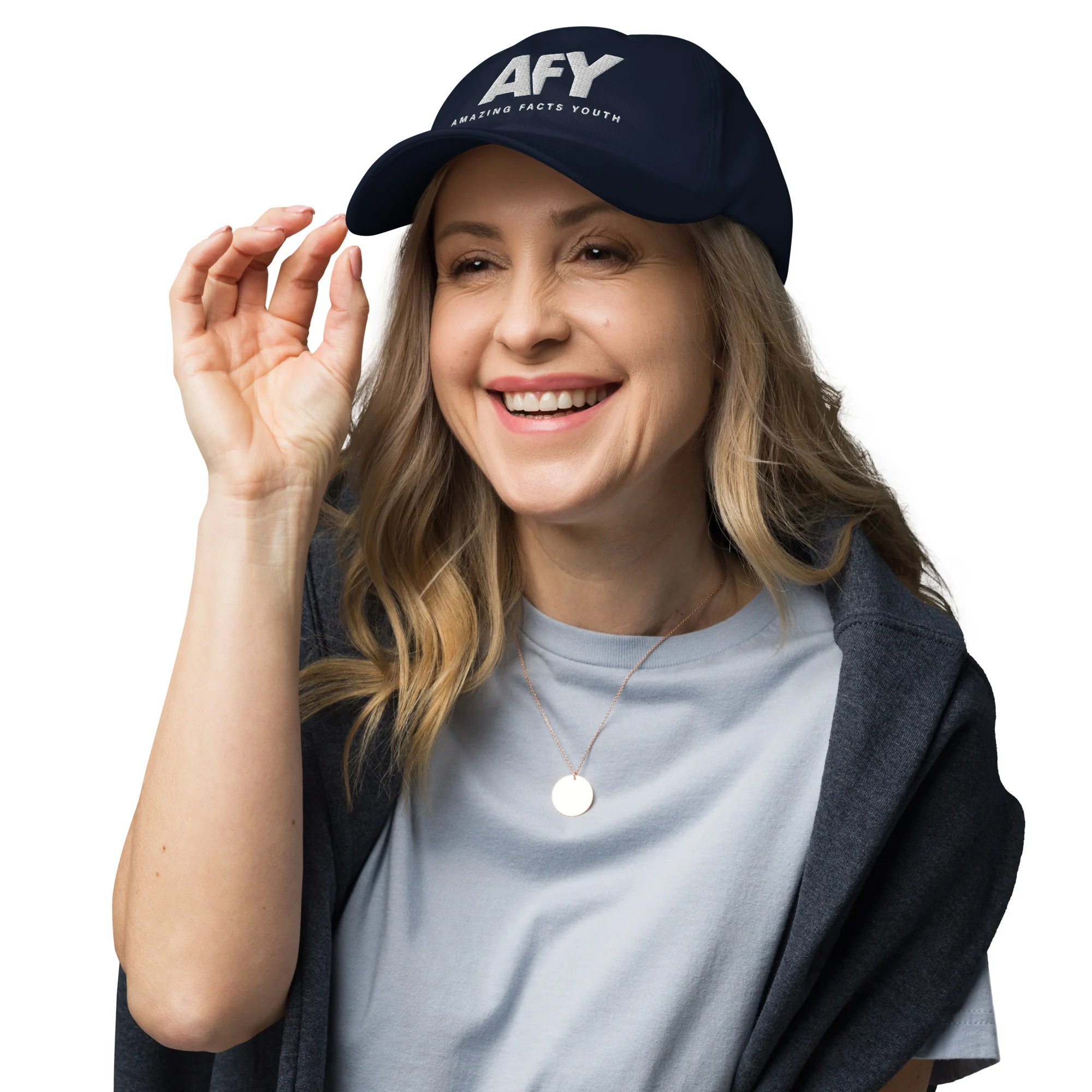 AFY Dad Hat White Logo - Image 3