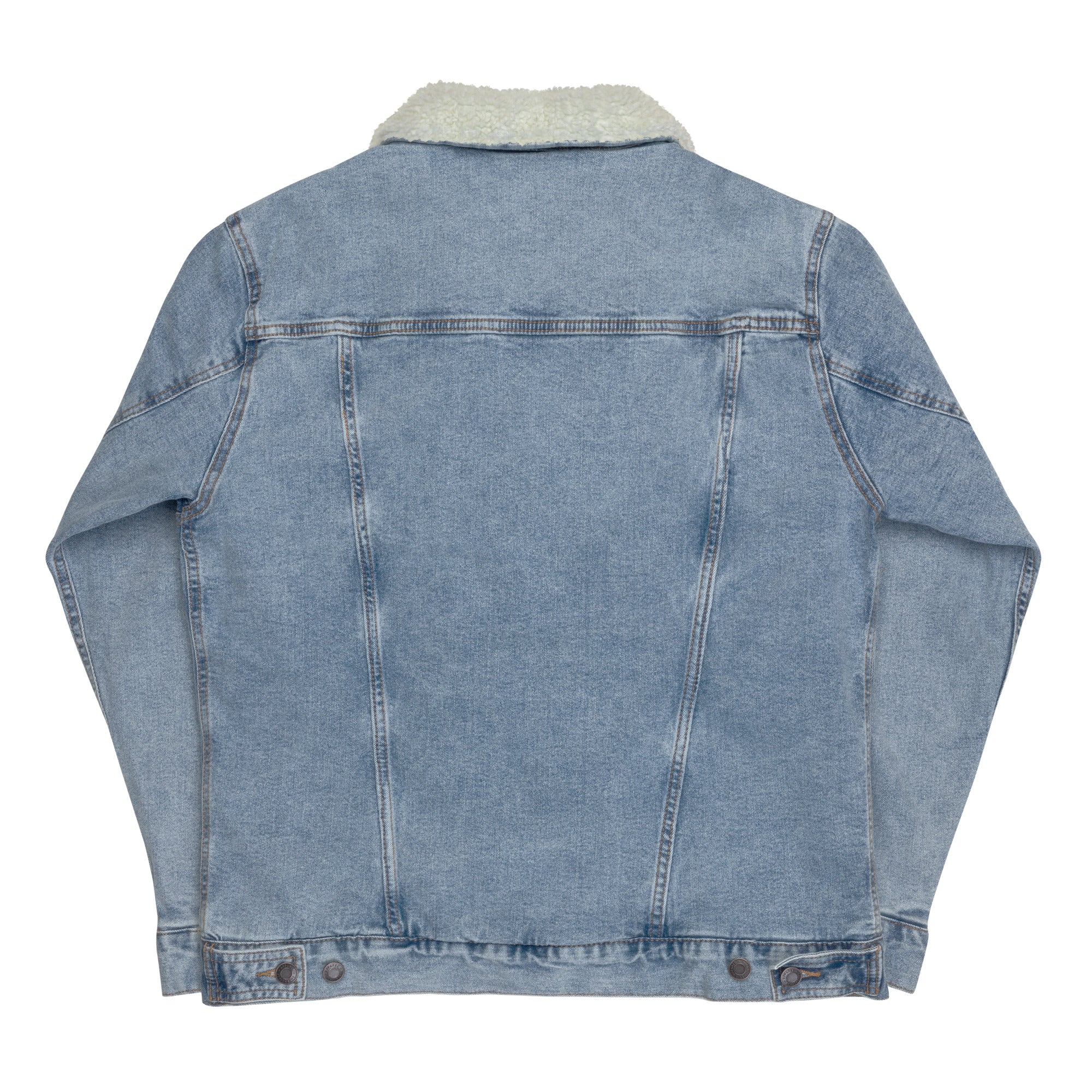 AFY Unisex Denim Sherpa Jacket - Image 8