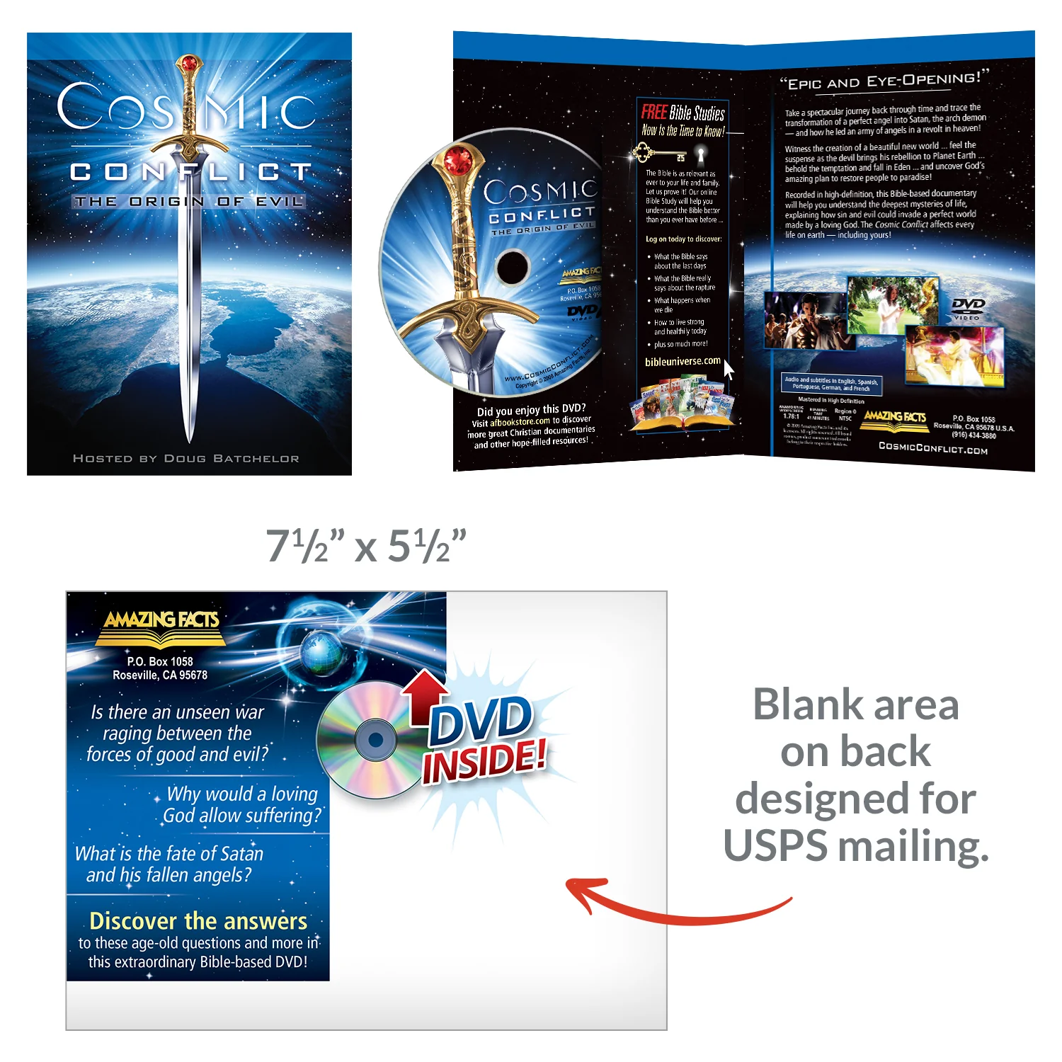 Cosmic Conflict: The Origin of Evil DVD (Sharing Edition) by Doug Batchelor - Image 3
