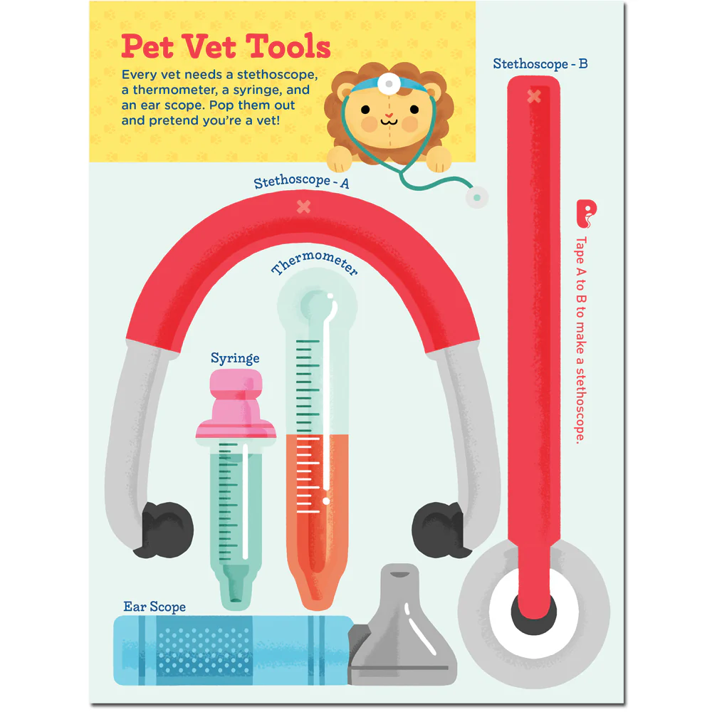 I Want to Be A Vet Activity Book: Includes 100 Stickers and Pop-Outs by Storey Publishing - Image 5