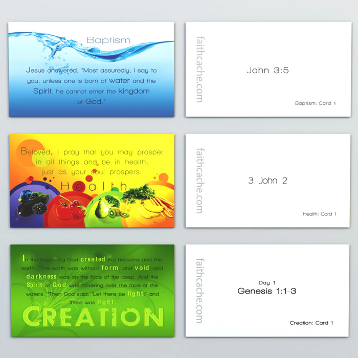 NKJV Scripture Memory Set (390 Cards) by FaithCache - Image 3